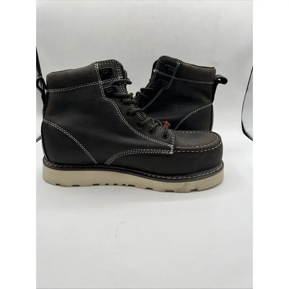 Brunt The Marin 6 Comp Toe Brown Work Boots Shoes Waterproof Men’s Sz 8 M NWOT